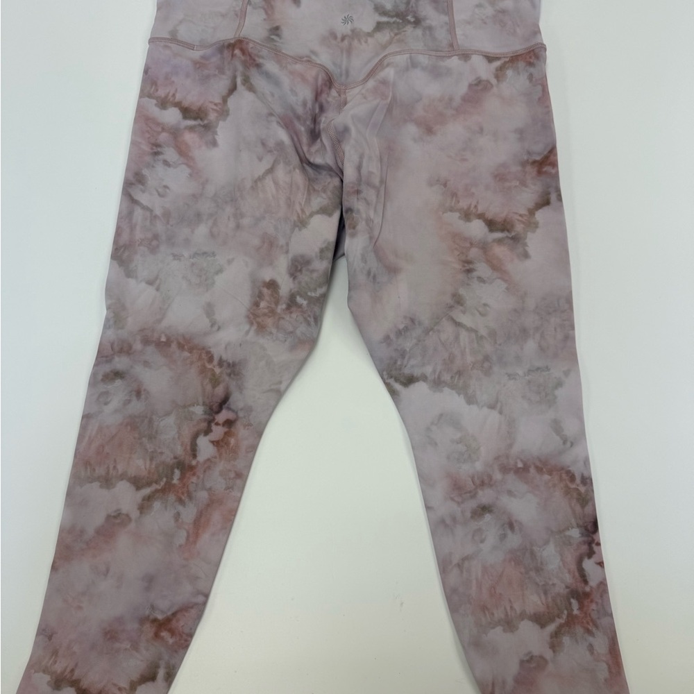 Athleta Artistic Pink and Gray Leggings